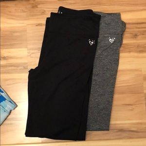 2 pair set of Girls Justice brand leggings size 18